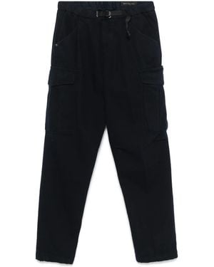 White Sand Belted Cargo Pants - Blue