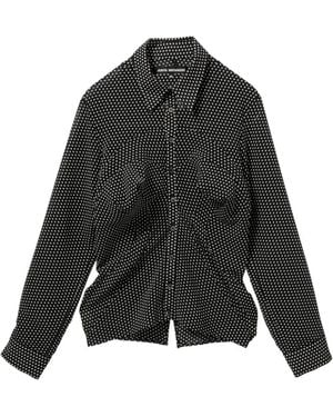 Junya Watanabe Polka Dot Blouse - Black