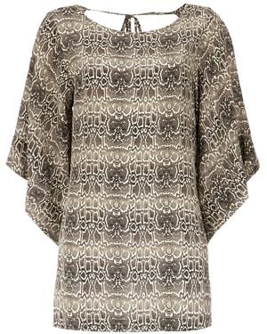 Amir Slama Silk Beach Dress - Natural