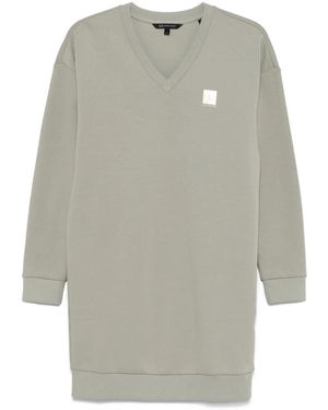 ARMANI EXCHANGE Mini-Jurk Met Monogram-Patch - Grijs