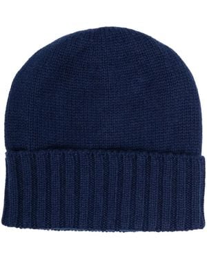Dell'Oglio Berretto A Coste - Blu
