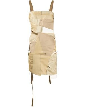 Junya Watanabe Vestido Deconstruido Con Faldar - Multicolor