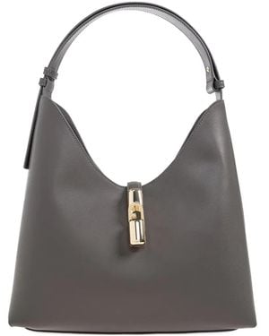 Furla Curved-Top Clasp Tote Bag - Grijs