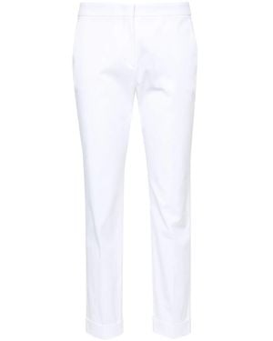 Etro Stretch-Cotton Cropped Pants - White