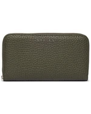 Orciani Large Zip-Around Wallet - Green