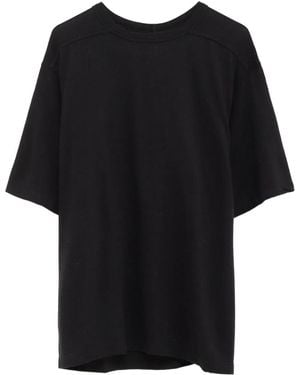 Rick Owens Short-Sleeve Paneled Top - Black