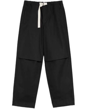 Jil Sander Cotton Pants - Black