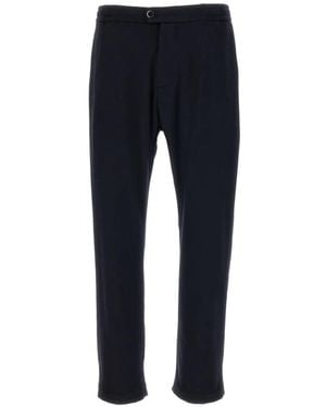 Barena Cashmere Elasticated Straight-Leg Pants - Blue