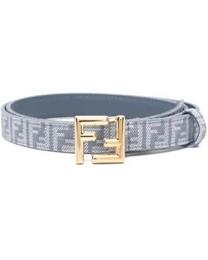 Fendi Ff-Jacquard Belt - Blue