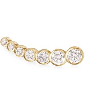 Sophie Bille Brahe 18Kt Petit Croissant Diamond Earrings - Natural