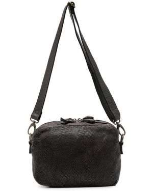 SOMMET Arlo Petalino Textured Leather Shoulder Bag - Black