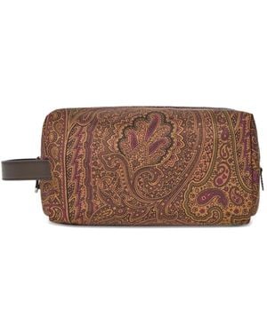 Etro Neceser Arnica Mediano - Marrón