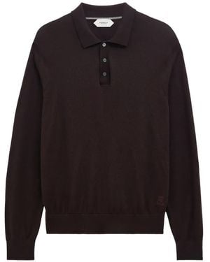 Pringle of Scotland Polo-Collar Merino Wool Jumper - Black