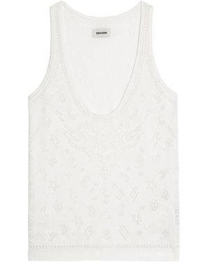 Débardeur Zadig & Voltaire Taille M - Soie Et Coton, Motif Dégradé - Occasion Très Bon état