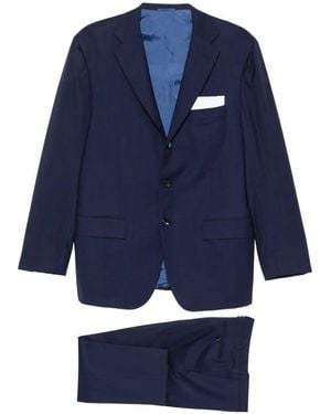 Kiton Chest-Pocket Suit - Blue