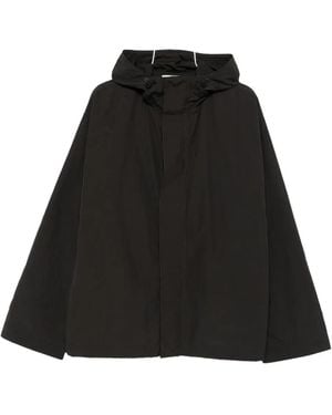 Studio Nicholson Hooded Windbreaker Jacket - Black