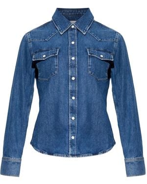 FRAME Chest-Pocket Shirt - Blue