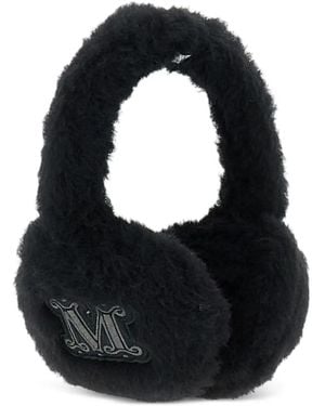 Max Mara Monogram Teddy Earmuffs - Black