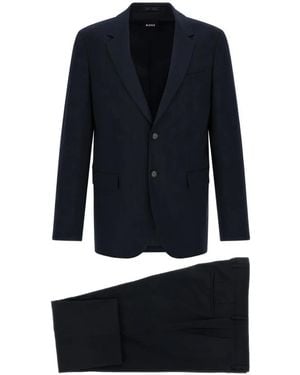 BOSS Slim-Fit Single-Breasted Suit - Blue