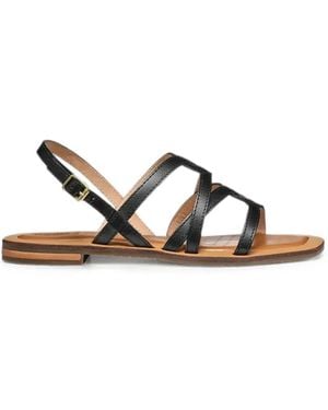 Geox Strappy Buckled Sandals - White
