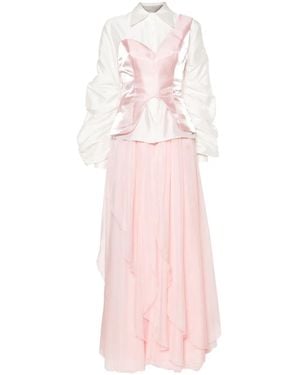 Gaby Charbachy Set Con Gonna Svasata - Rosa