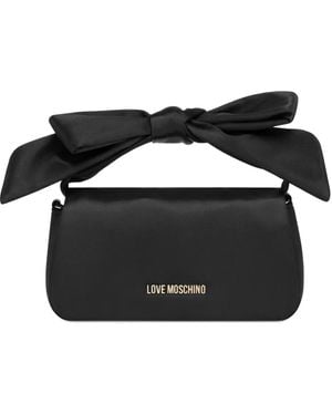 Love Moschino Bow Chain Tote Bag - Black
