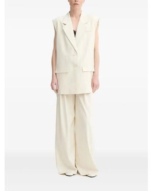 Gestuz Gilet À Épaules Matelassées - Blanc