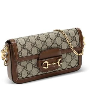 Gucci Small Horsebit 1955 Shoulder Bag - Brown