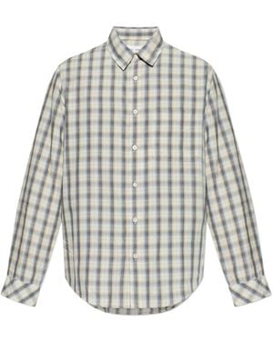 Samsøe & Samsøe Checked-Pattern Shirt - White