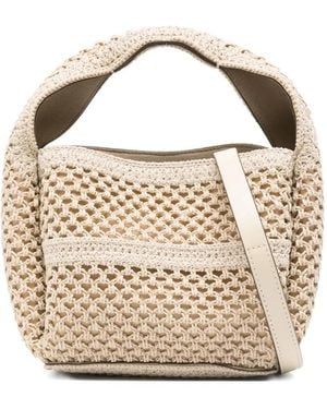 TOTEME Gehäkelte Mini-Tasche - Natur