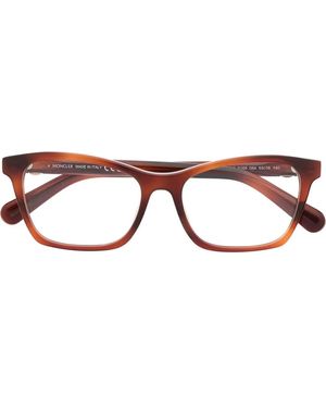 Moncler Occhiali Con Effetto Tartarugato - Marrone