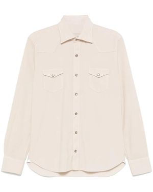 Barba Napoli Corduroy Shirt - Natural