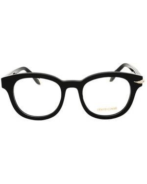 Roberto Cavalli Round-Frame Glasses - Black