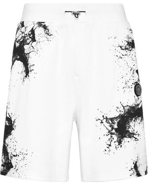Philipp Plein Shorts Splash - White