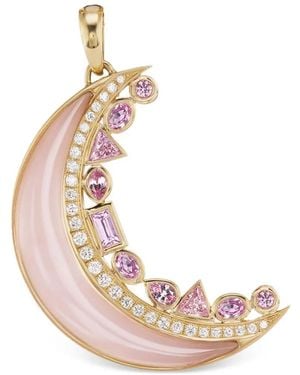 Sorellina Colgante Con Motivo De Luna Creciente - Rosa