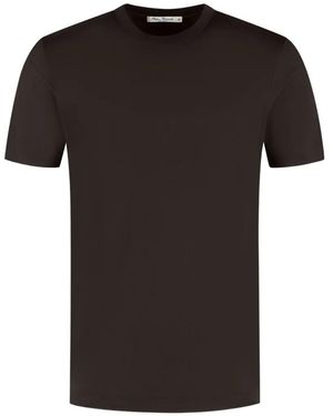 STEFAN BRANDT Eli Super 60 Crew-Neck Short-Sleeve T-Shirt - Black