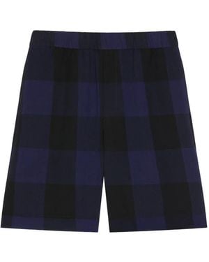 Givenchy Bermuda A Quadri - Blu
