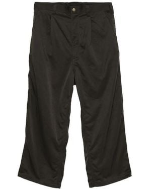 Comme des Garçons Pleated Straight-Leg Pants - Black