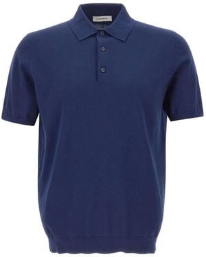 Kangra Polo Con Ribete De Canalé - Azul