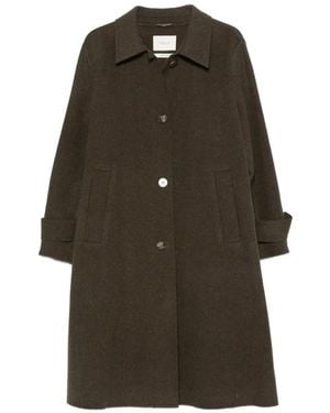 ViCOLO Button-Fastening Martingale Coat - Brown