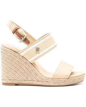 Tommy Hilfiger Webbing 105Mm Wedge Espadrilles - Natural