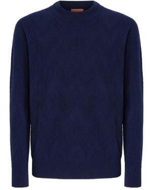 Missoni ヘリンボーン セーター - ブルー