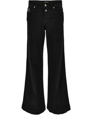 Versace Jeans Couture ロゴプレート ジーンズ - ブラック