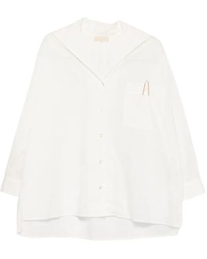 Momoní Long-Sleeve Button-Down Shirt - White