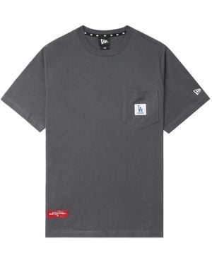 KTZ T-Shirt À Poche Poitrine - Grey