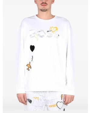 BOSS Graphic-print sweatshirt - Blanco