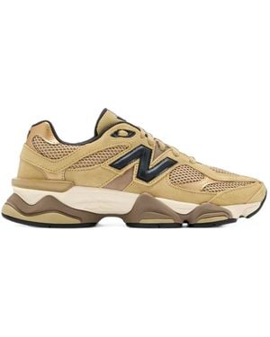 New Balance 9060 Mesh-Panelled Trainers - Brown