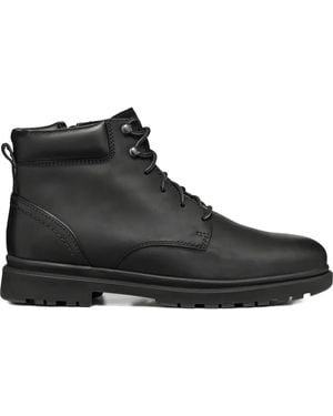 Geox Andalo Lace-Up Zip Boots - Black