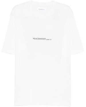 Oamc Peacemaker Graphic-Print T-Shirt - White