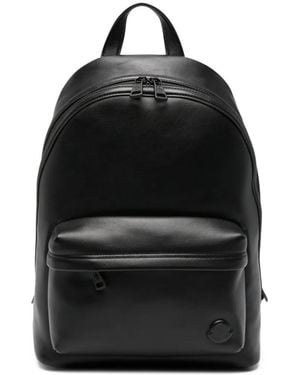 Moncler Carlo Leather Backpack - Black